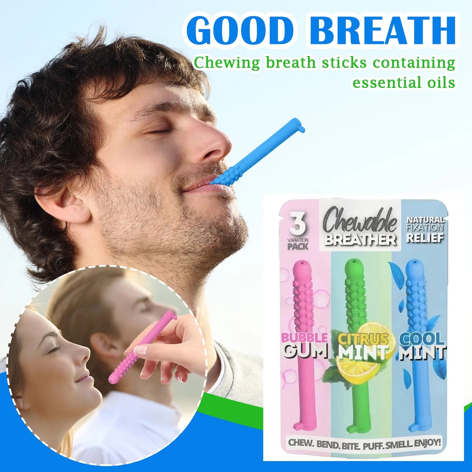 Qavelo's chewable breather Sticks